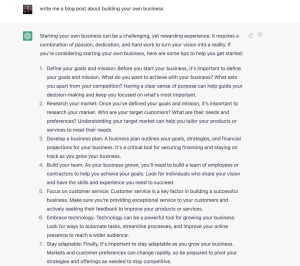 ChatGPT Long-Form Content