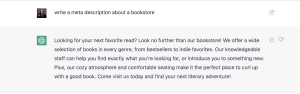 ChatGPT Meta Descriptions