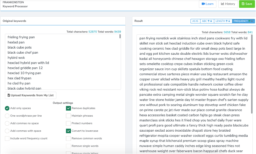 Helium 10 Frankenstein